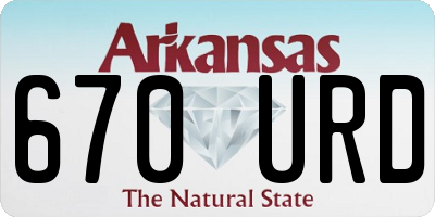 AR license plate 670URD