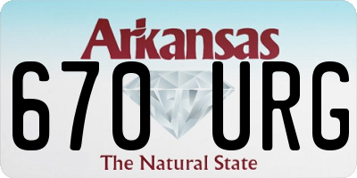 AR license plate 670URG