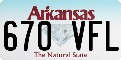 AR license plate 670VFL