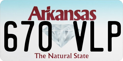 AR license plate 670VLP