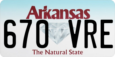 AR license plate 670VRE