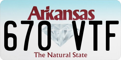 AR license plate 670VTF