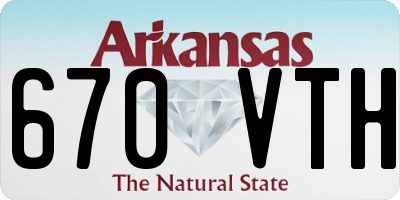 AR license plate 670VTH