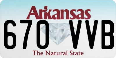 AR license plate 670VVB