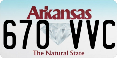 AR license plate 670VVC