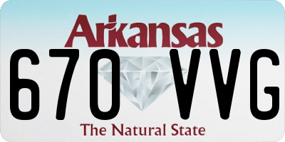 AR license plate 670VVG