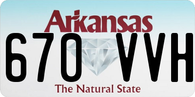 AR license plate 670VVH