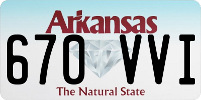 AR license plate 670VVI
