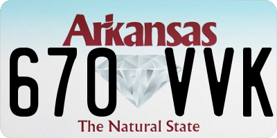 AR license plate 670VVK