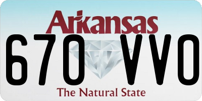 AR license plate 670VVO