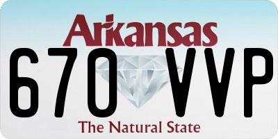 AR license plate 670VVP