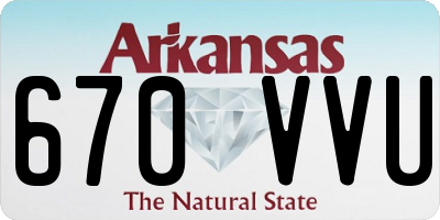 AR license plate 670VVU