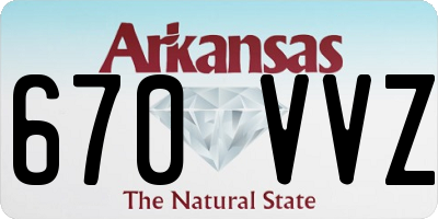 AR license plate 670VVZ