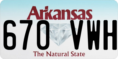 AR license plate 670VWH