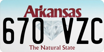 AR license plate 670VZC