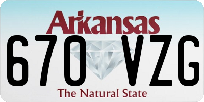 AR license plate 670VZG