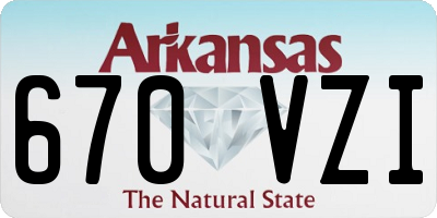 AR license plate 670VZI