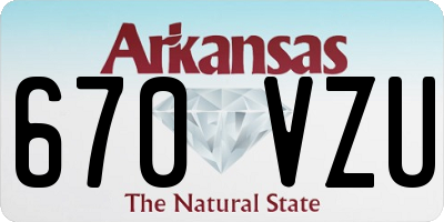 AR license plate 670VZU