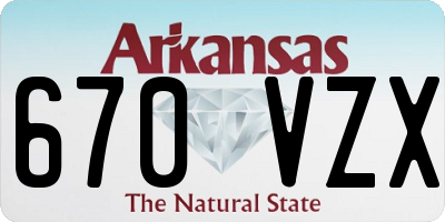 AR license plate 670VZX