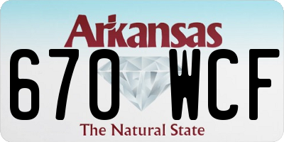 AR license plate 670WCF