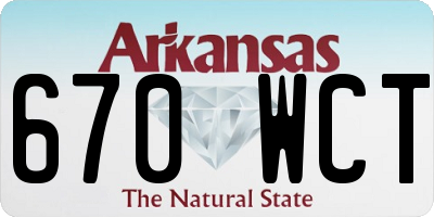 AR license plate 670WCT
