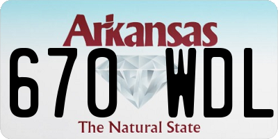 AR license plate 670WDL
