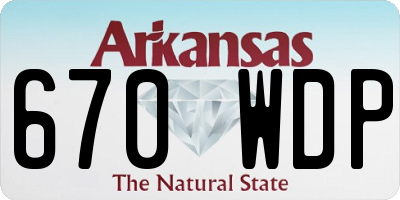 AR license plate 670WDP
