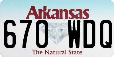 AR license plate 670WDQ