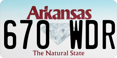 AR license plate 670WDR