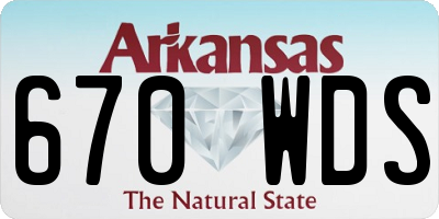 AR license plate 670WDS