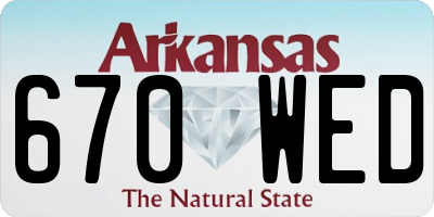 AR license plate 670WED