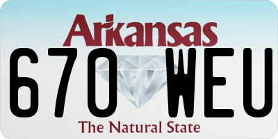 AR license plate 670WEU