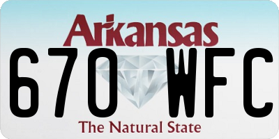 AR license plate 670WFC