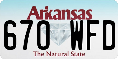 AR license plate 670WFD