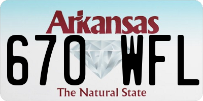 AR license plate 670WFL