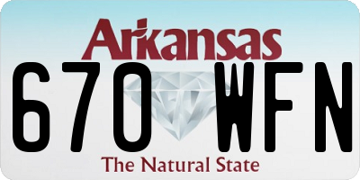 AR license plate 670WFN