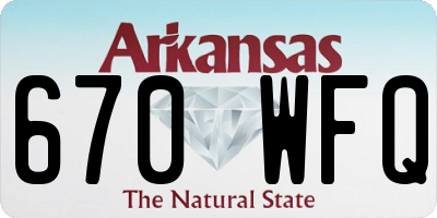 AR license plate 670WFQ