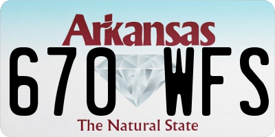 AR license plate 670WFS