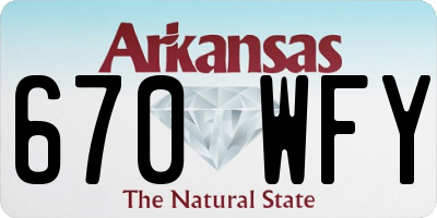 AR license plate 670WFY