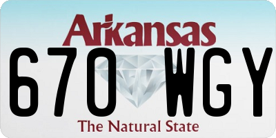 AR license plate 670WGY