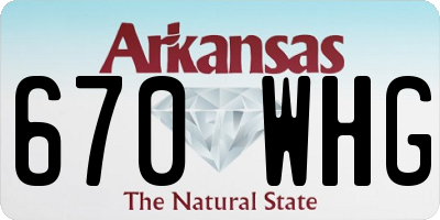 AR license plate 670WHG