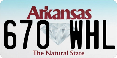 AR license plate 670WHL