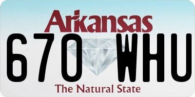 AR license plate 670WHU