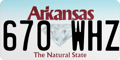 AR license plate 670WHZ