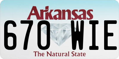 AR license plate 670WIE
