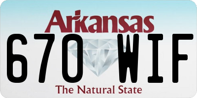AR license plate 670WIF
