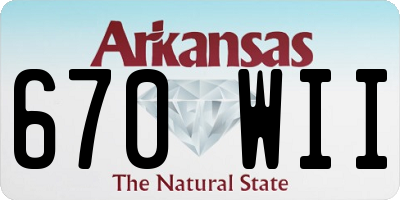 AR license plate 670WII