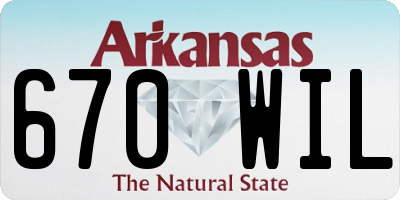 AR license plate 670WIL