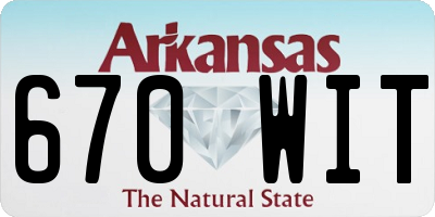 AR license plate 670WIT