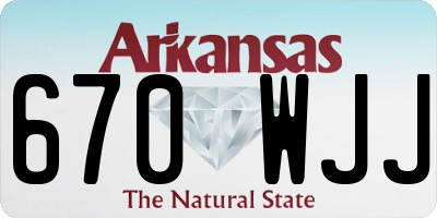 AR license plate 670WJJ